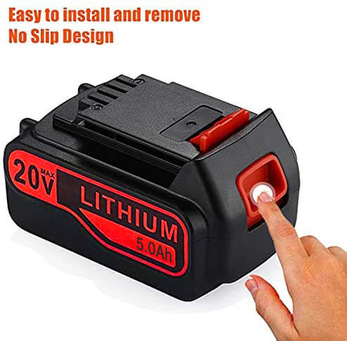 For Black and Decker 20V Battery 5Ah | LB2X4020 LBXR20 Battery Lithium
