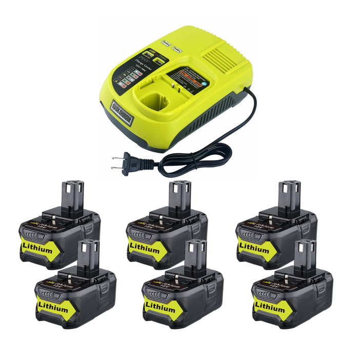 For Ryobi 18V P108 Battery Replacement With Charger For Ryobi 12V-18V P117 P104 Ni-Cd & Li-ion | CA