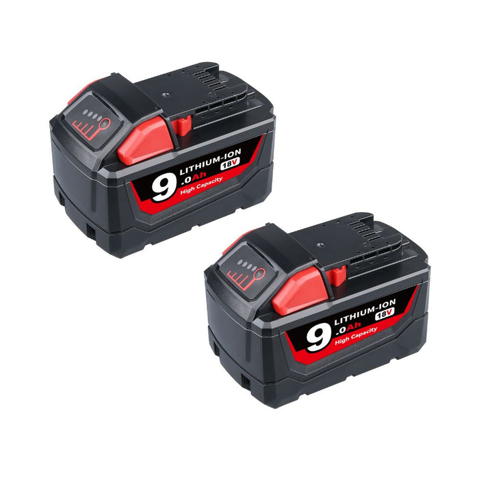 For Milwaukee 18V Battery 9Ah Replacement | 48-11-1820 M18 Batteries 2 Pack