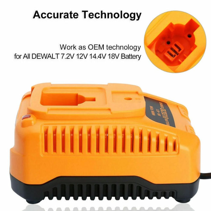 2 Packs 3.6Ah DC9096 Battery and DC9310 Charger Compatible with Dewalt 18V Battery DC9098 DC9099 DW9096