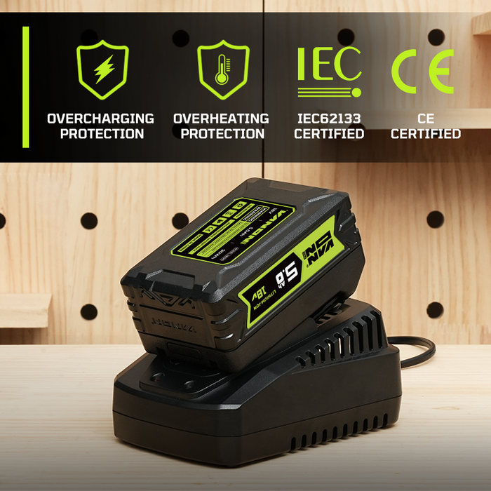 VANON PRO For Bosch 18V BAT610G Battery 5Ah Replacement