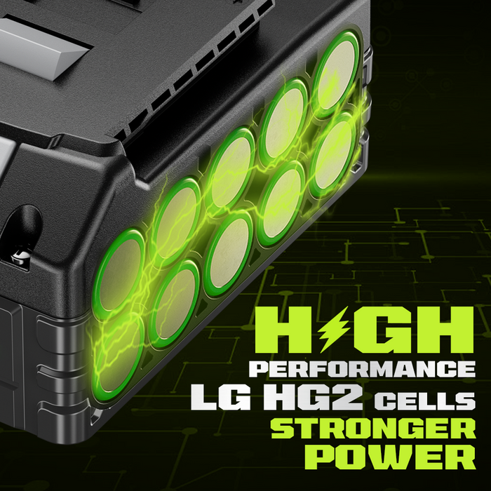 VANON PRO For Bosch 18V BAT610G Battery 6Ah Replacement