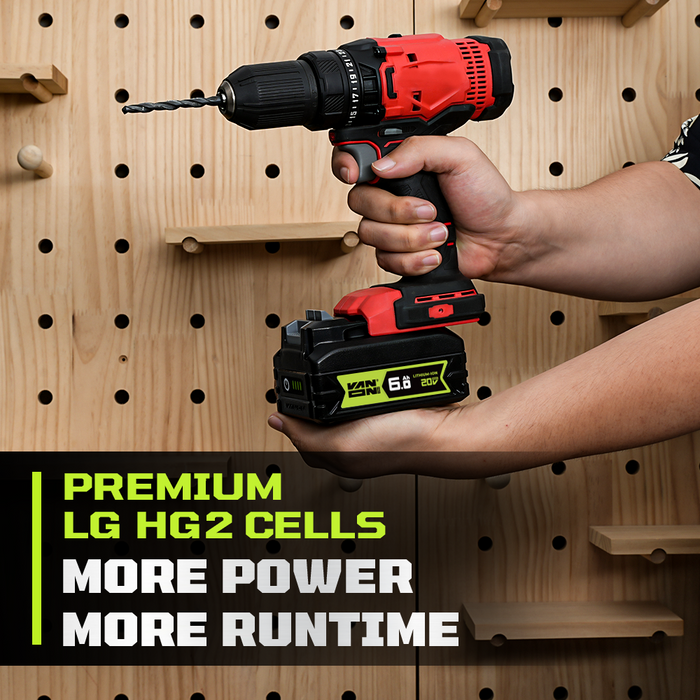 VANON PRO For Craftsman 20V Max V20 Battery 6Ah Replacement