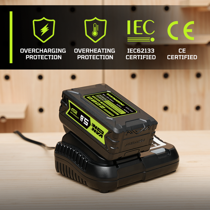 VANON PRO For Dewalt 20V Max DCB200 Battery 5Ah Replacement