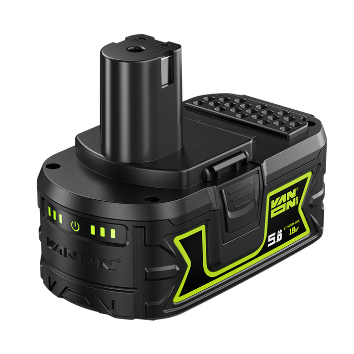 VANON PRO For For Ryobi 18V P108 Battery 5Ah Replacement