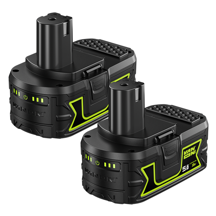 VANON PRO For For Ryobi 18V P108 Battery 5Ah Replacement