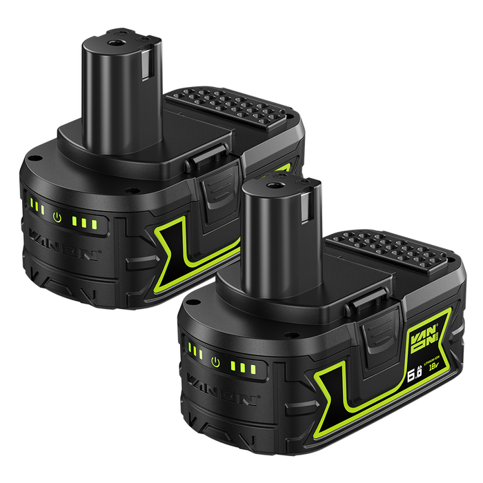 VANON PRO For For Ryobi 18V P108 Battery 6Ah Replacement