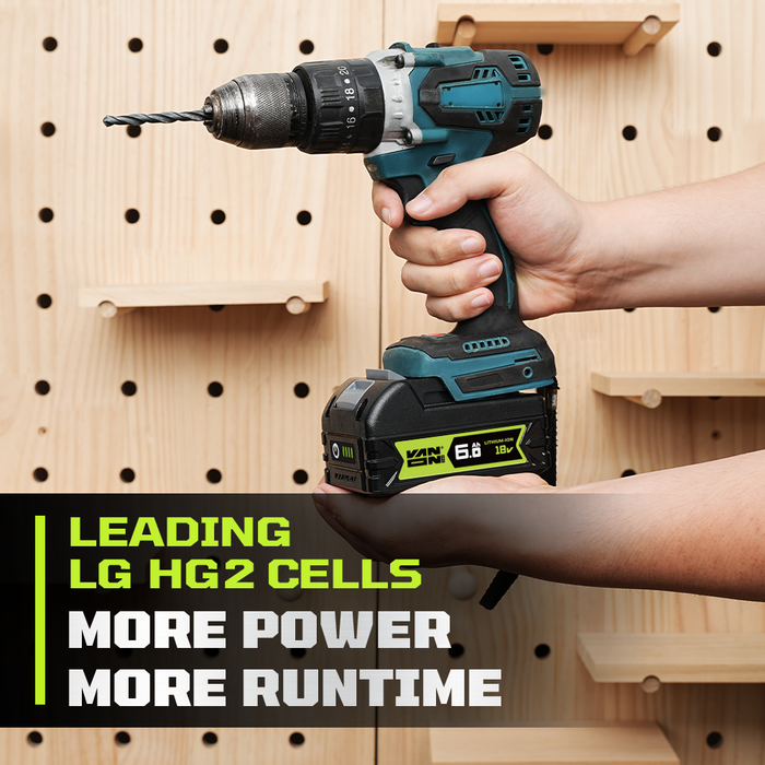 VANON PRO For Makita 18V BL1860B Battery 6Ah Replacement