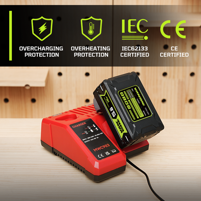 VANON PRO For Milwaukee 18V M18 Battery 5Ah Replacement