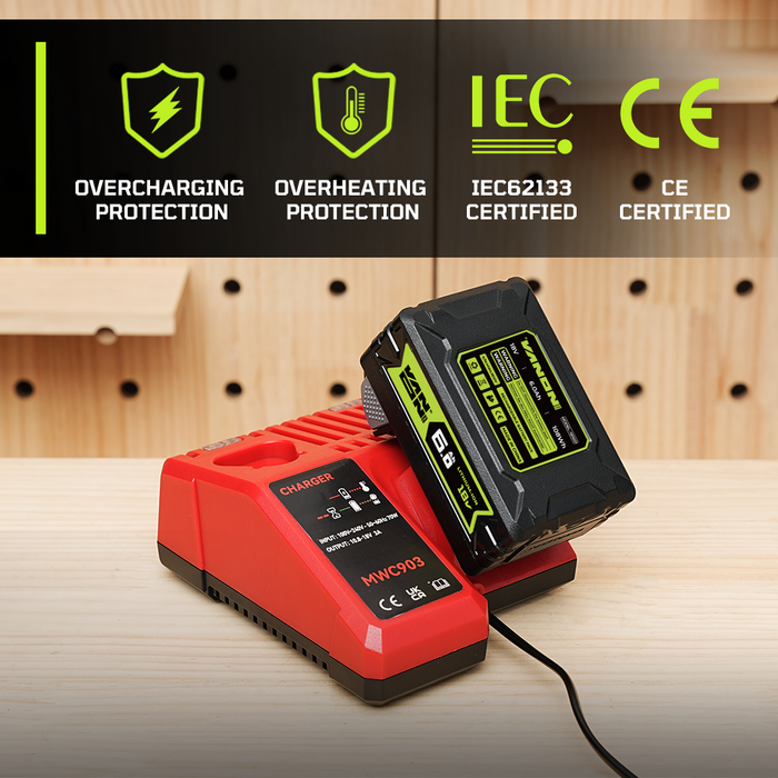 VANON PRO For Milwaukee 18V M18 Battery 6Ah Replacement