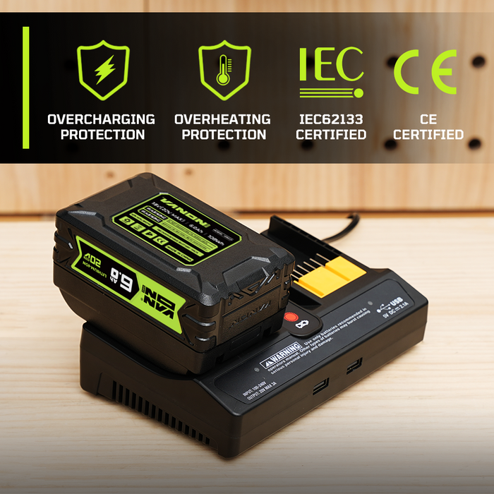 VANON PRO For Worx 20V Max WA3520 Battery 6Ah Replacement
