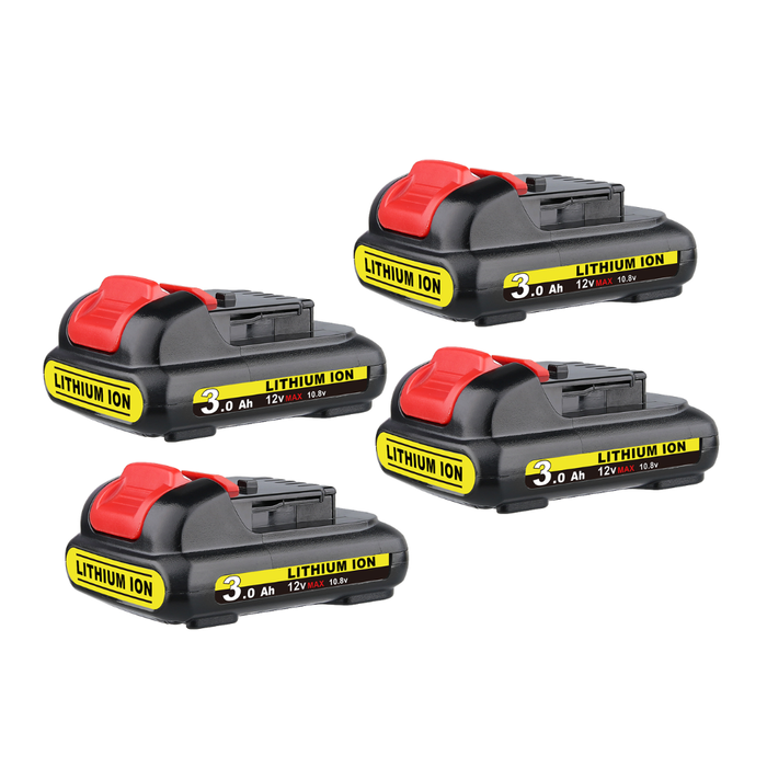 For Dewalt 12V Battery Replacement | DCB120 DCB123 DCB127 5.0Ah Li-ion Battery 4 pack