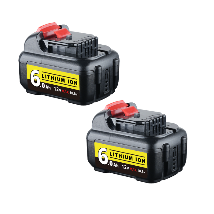 For Dewalt 12V Battery Replacement | DCB120 DCB123 DCB127 6.0Ah Li-ion Battery 2 pack