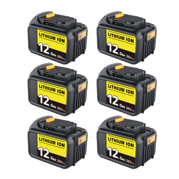 For Dewalt 20V Battery 12Ah Replacement | DCB205 Li-ion Battery 6Pack