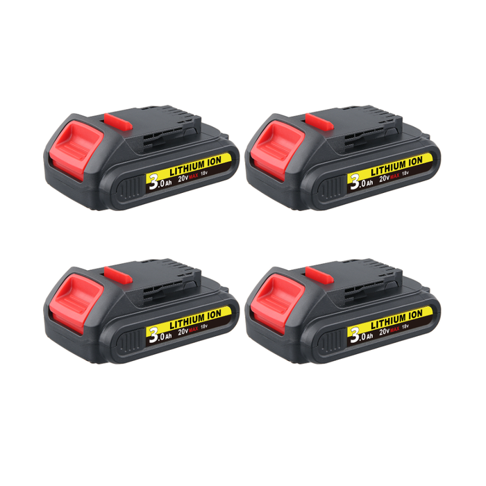 For Dewalt 20V DCB200 Battery Replacement | DCB201 3.0Ah Li-ion Battery 4 Pack