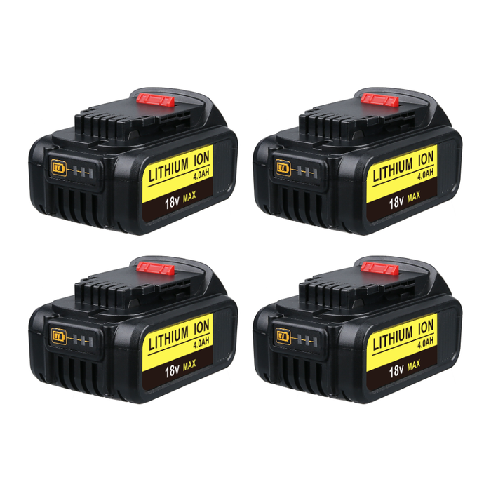 For Dewalt 20V Battery Replacement | DCB200 4.0Ah Li-ion Battery 4 Pack