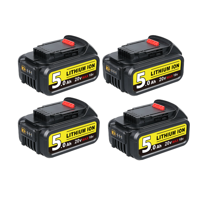 For Dewalt 20V Battery Replacement 5Ah | DCB205 Batteries 4Pack