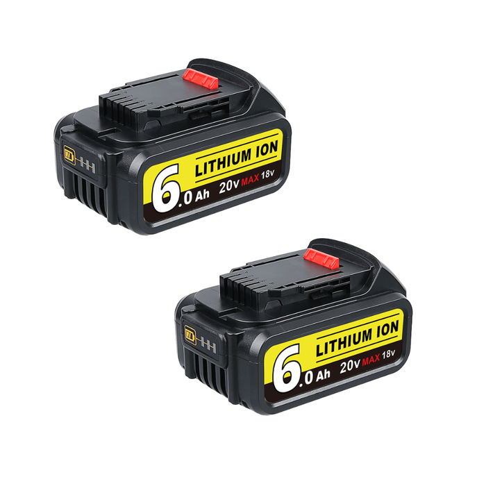 For Dewalt 20V Battery 6.0Ah Replacement | DCB205 Batteries 2 Pack