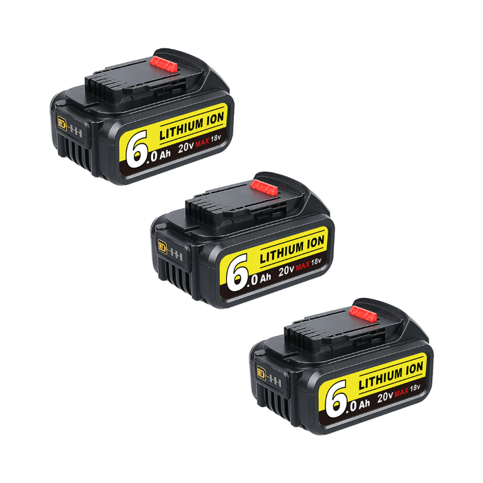 For Dewalt 20V Battery 6Ah Replacement | DCB205 Batteries 3 Pack