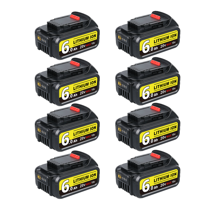 For Dewalt 20V Battery 6Ah | DCB205 Battery 8 Pack