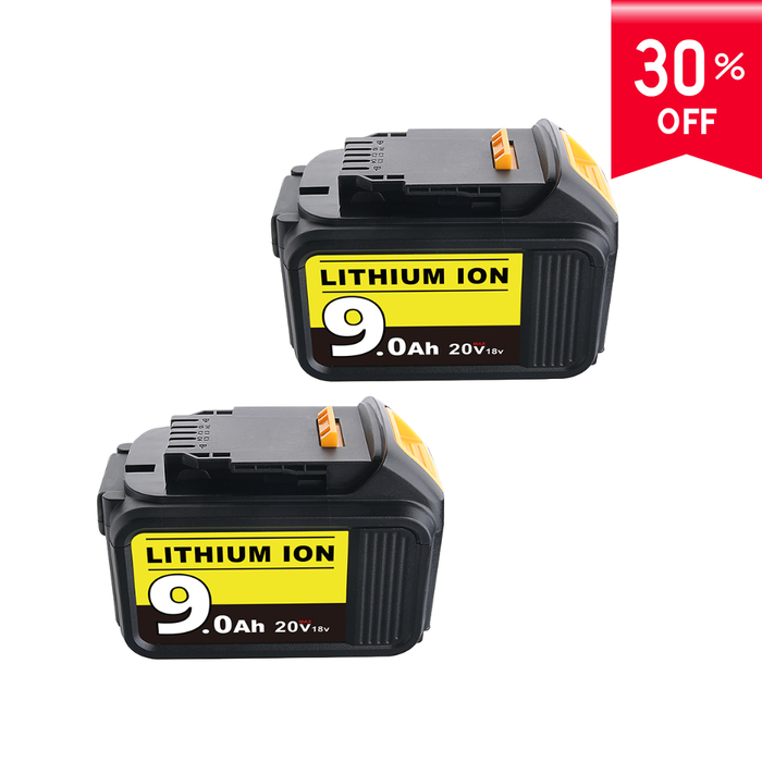 For Dewalt 9.0Ah Battery replacement | 20V Max Li-ion Battery DCB200 DCB204 DCB206 DCB205-2 2 Pack