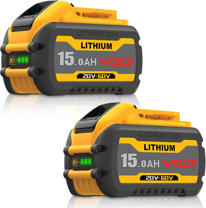 For Dewalt DCB609 20V/60V MAX FLEXVOLT Li-Ion 15.0Ah Battery DCB609-2 DCB606 2Pack