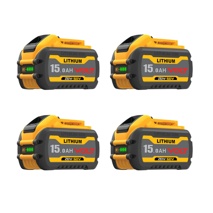 For Dewalt DCB609 20V/60V MAX FLEXVOLT Li-Ion 15.0Ah Battery DCB609-2 DCB606 4Pack