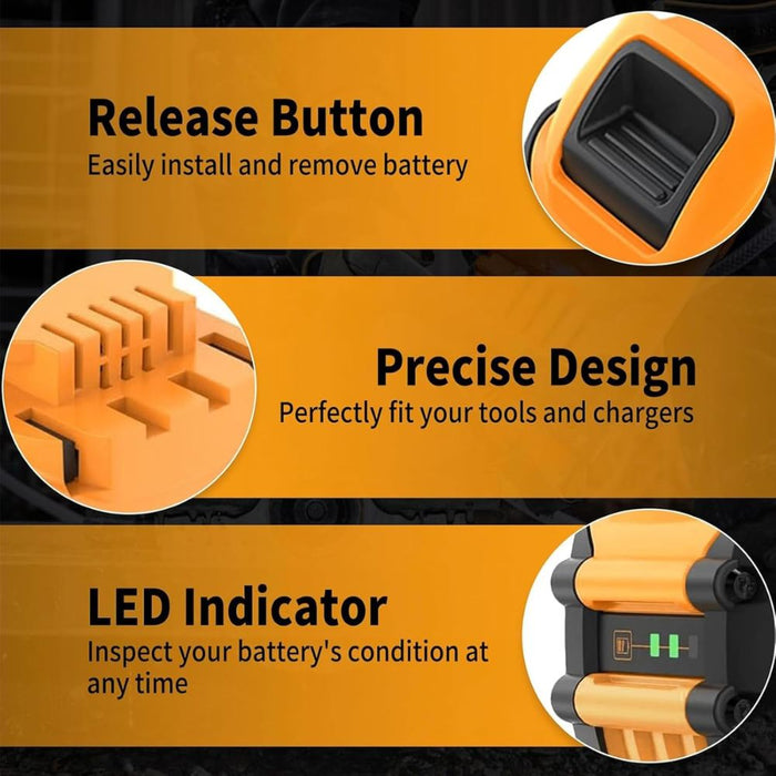 For Dewalt DCB609 20V/60V MAX FLEXVOLT Li-Ion 15.0Ah Battery DCB609-2 DCB606 2Pack