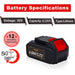 For Dewalt 20V DCB200 Battery 6.0Ah Replacement | DCB205 DCB200 Batteries 10 Pack