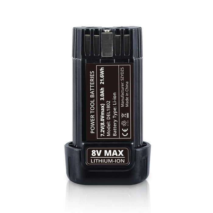 For Dewalt 8V 3.0Ah Battery Replacement 2Pack |  DCB080 DCF680N1 DW4390 DCF680N2 DCL023 DCF680 DCB095 DCF682