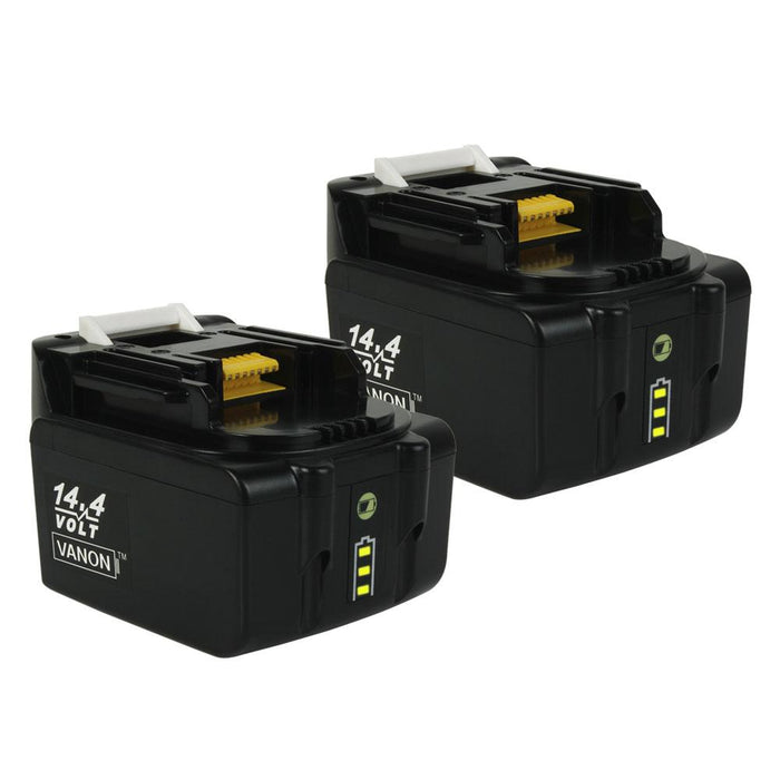 2 Pack 6.0Ah For Makita 14.4V Battery Replacement | BL1460B