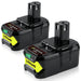 For 18V Ryobi Battery Replacement | P108 7.0Ah Li-ion Battery 2 Pack