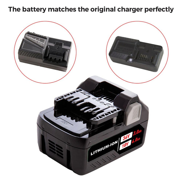 18V/36V Lithium-Ion Replacement Battery For Metabo HPT