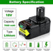 For 18V Ryobi Battery Replacement | P108 7.0Ah Li-ion Battery 2 Pack