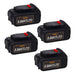 For Dewalt 20V Battery Replacement 5Ah | DCB205 Batteries 4Pack