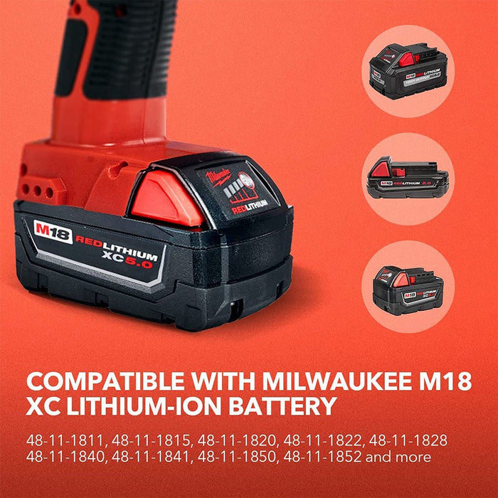 12W 1120LM LED Work Light Powered by Milwaukee M18 Lithium Ion Batteries