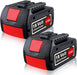 For BOSCH 18V Battery Repalcement | BAT610G 6.5AH LI-ION Battery 2 Pack