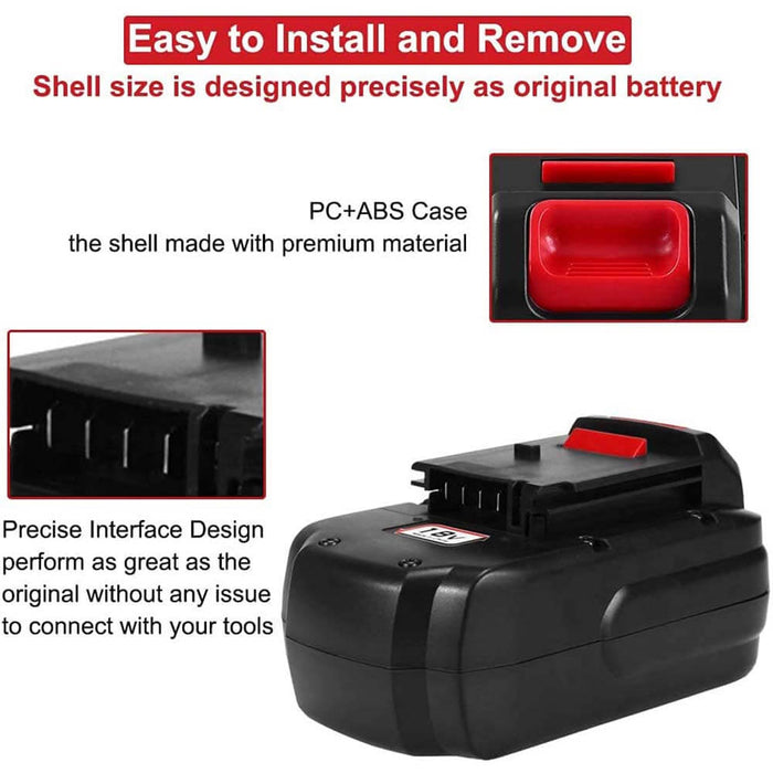 3 Pack For Porter Cable 18V Battery Replacement | PC18B 3.6Ah Battery