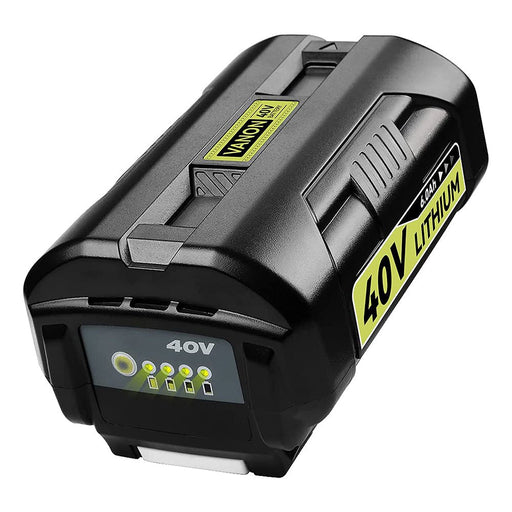 40 Volt 6.0Ah Lithium OP4026 Battery Compatible with Ryobi 40V Battery with LED Indicator