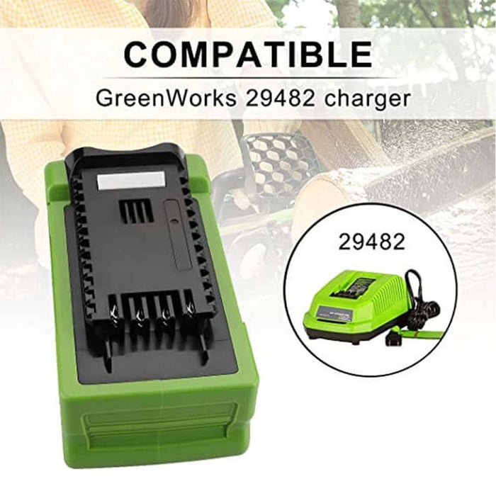 For Greenworks 40v Battery 5Ah | For G-MAX 29472 29462 Battery (Not for Gen 1)