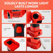 12W 1120LM LED Work Light Powered by Milwaukee M18 Lithium Ion Batteries with 2 Pack M18 6.0Ah Battery Replacement