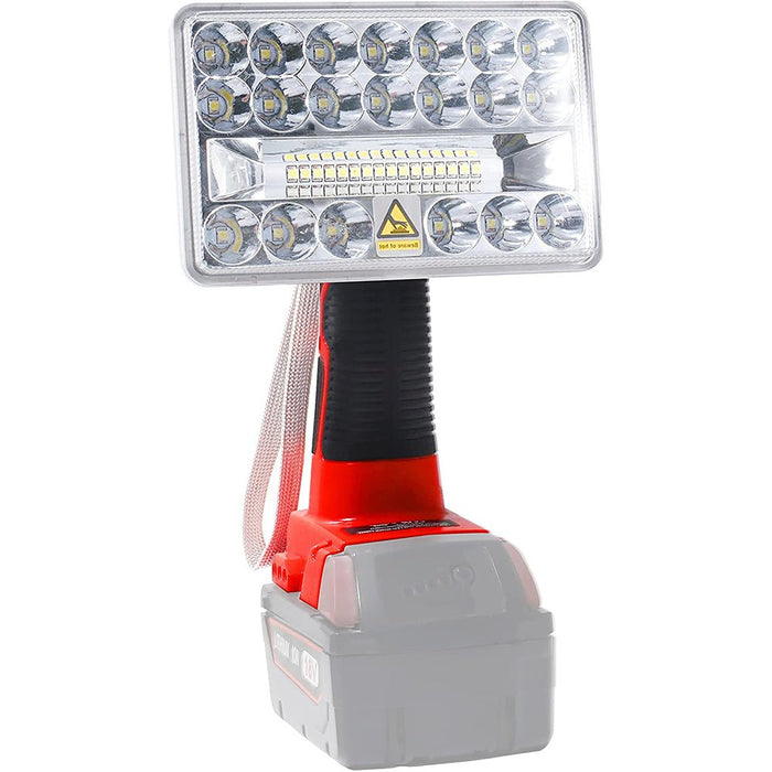 18W 2000LM Cordless LED Work Light Powered by Milwaukee 18V Lithium Ion Batteries