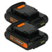 2 Pack For Dewalt 20V DCB200 Battery Replacement | DCB207 3.0Ah Li-ion Battery