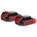 For Black & Decker Battery 20V Replacement 2.5Ah | LB20 LBX20 LBXR20 Battery 2 Pack