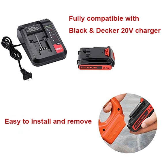 For Black & Decker Battery 20V Replacement 2.5Ah | LB20 LBX20 LBXR20 Batteries 4 pack