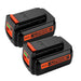 For Black & Decker 40V Battery Replacement | LBX2040 LBXR36 4.0Ah Li-ion Battery 2 Pack