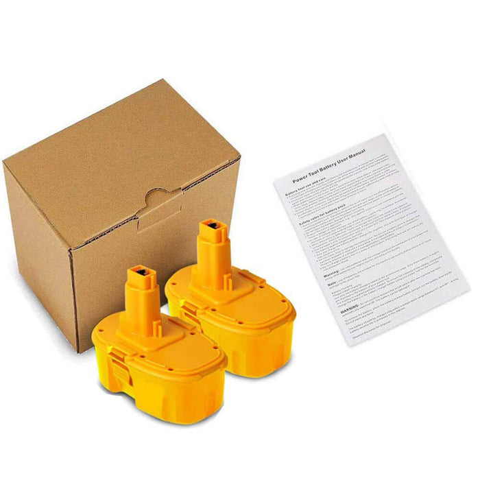 For Dewalt 18V XRP Battery 4.0Ah Replacement | DC9096 DC9099 Battery 2 Pack Yellow