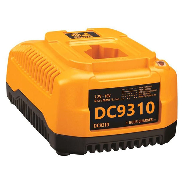 Replacement DC9310 Battery Charger – Compatible With Dewalt 7.2V–18V NiCd/NiMh XRP Batteries (Not For Lithium-Ion), Fast Charge With Cooling Fins