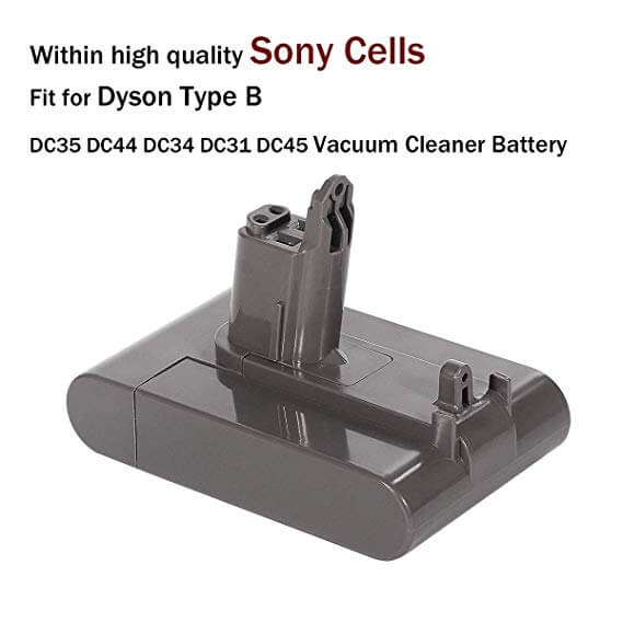 For Dyson DC31B Battery 22.2V 5000mAh Replacement | DC35 Battery (Only Fit Type B)