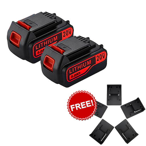 For Black and Decker 20V Battery Replacement | LB2X4020 LBXR20 Lithium Battery & Free Battery Holders